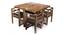 Victoria 4 Seater Dining Table (Teak Finish, Teak Finish) by Urban Ladder - Cross View Design 1 - 357890
