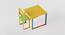 Technicolor  Study Table & Chair - Yellow (Yellow, Matte Finish) by Urban Ladder - Cross View Design 1 - 357937
