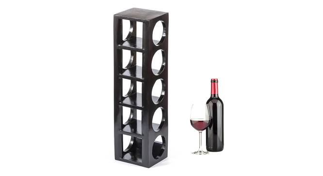 Wembley Wine Rack / Bottle Holder (Dark Walnut Finish, Dark Walnut Finish) by Urban Ladder - Cross View Design 1 - 357967