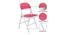 Mo'Nique Metal Chair (Matte Finish, Multicolor) by Urban Ladder - Design 1 Details - 