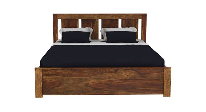 Maio Non Storage Bed (Queen Bed Size, Semi Gloss Finish, PROVINCIAL TEAK) by Urban Ladder - Front View Design 1 - 358088