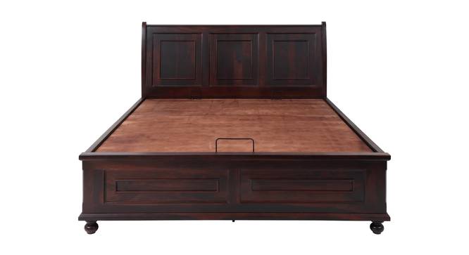 Alexander King Bed With Hydraulic Storage (King Bed Size, Dark Walnut Finish) by Urban Ladder - Cross View Design 1 - 358149