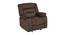 Clinton Fabric Recliner Sofa 1 Seater-Dark Brown by Urban Ladder - Cross View Design 1 - 358151
