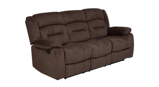 Clinton Fabric Recliner Sofa 3 Seater-Dark Brown by Urban Ladder - Cross View Design 1 - 358153