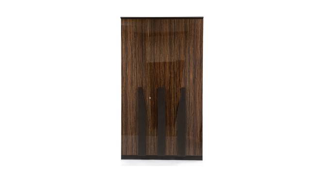 Cosmo 3 Door Wardrobe (Brown, Brown Finish) by Urban Ladder - Cross View Design 1 - 358155