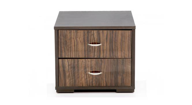 Cosmo Bedside Table (Brown) by Urban Ladder - Front View Design 1 - 358157