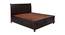 Alexander King Bed With Hydraulic Storage (King Bed Size, Dark Walnut Finish) by Urban Ladder - Front View Design 1 - 358162