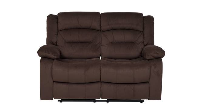 Clinton Fabric Recliner Sofa 2 Seater-Dark Brown by Urban Ladder - Front View Design 1 - 358165