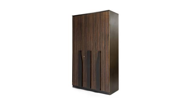 Cosmo 3 Door Wardrobe (Brown, Brown Finish) by Urban Ladder - Front View Design 1 - 358168