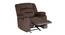 Clinton Fabric Recliner Sofa 1 Seater-Dark Brown by Urban Ladder - Design 1 Side View - 358189