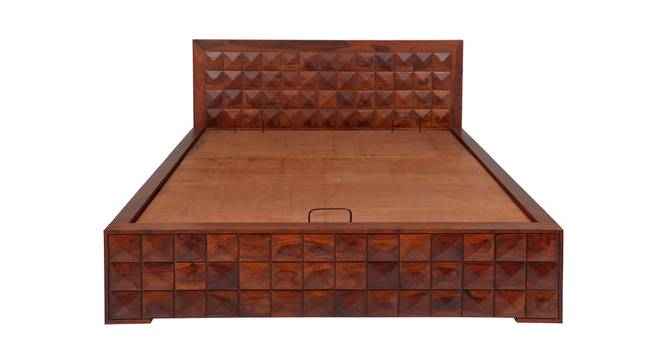 Diamond King Bed With Hydraulic Storage (Walnut Finish, King Bed Size) by Urban Ladder - Cross View Design 1 - 358233