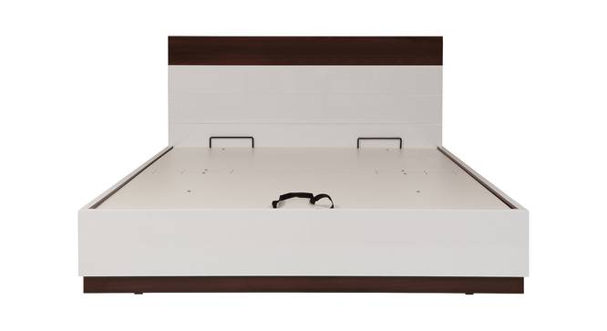 Element King Bed With Hydraulic Storage (Walnut Finish, King Bed Size) by Urban Ladder - Cross View Design 1 - 358235