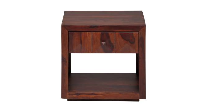 Diamond Bedside Table (Honey Natural) by Urban Ladder - Front View Design 1 - 358240