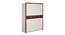 Element 4 Door Wardrobe (Walnut Finish, White + Walnut) by Urban Ladder - Front View Design 1 - 358252