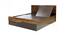 Cosmo King Bed With Storage (Walnut Finish, King Bed Size) by Urban Ladder - Design 1 Side View - 358275