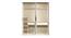 Element 4 Door Wardrobe (Walnut Finish, White + Walnut) by Urban Ladder - Design 1 Side View - 358277