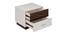 Element Bedside Table (White + Walnut) by Urban Ladder - Design 1 Close View - 358279