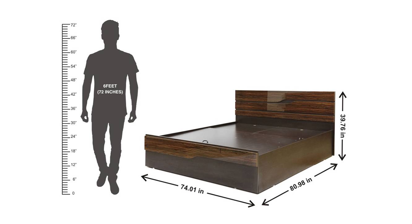 Cosmo King Bed With Storage Urban Ladder