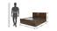 Cosmo King Bed With Storage (Walnut Finish, King Bed Size) by Urban Ladder - Design 1 Dimension - 358300