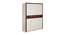 Element 4 Door Wardrobe (Walnut Finish, White + Walnut) by Urban Ladder - Design 1 Dimension - 358302