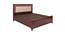 Georgia King Bed With Hydraulic Storage (Walnut Finish, King Bed Size) by Urban Ladder - Front View Design 1 - 358323