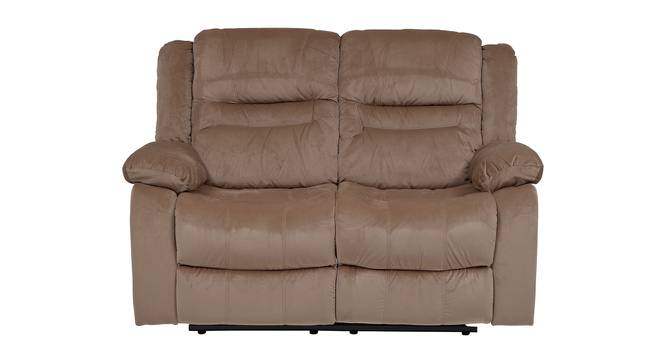 Houston Fabric Recliner Sofa 2 Seater-Light Brown by Urban Ladder - Front View Design 1 - 358329