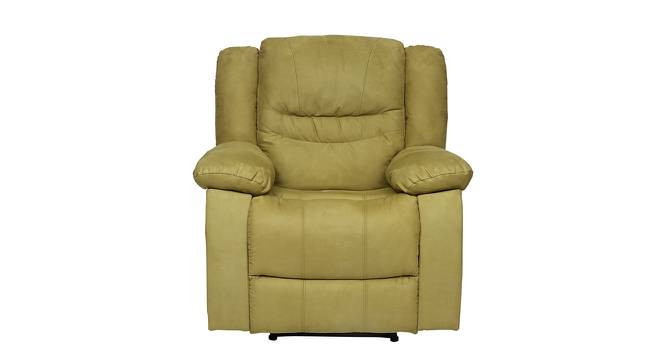 Houston New Fabric Recliner Sofa 1 Seater-Green by Urban Ladder - Front View Design 1 - 358332
