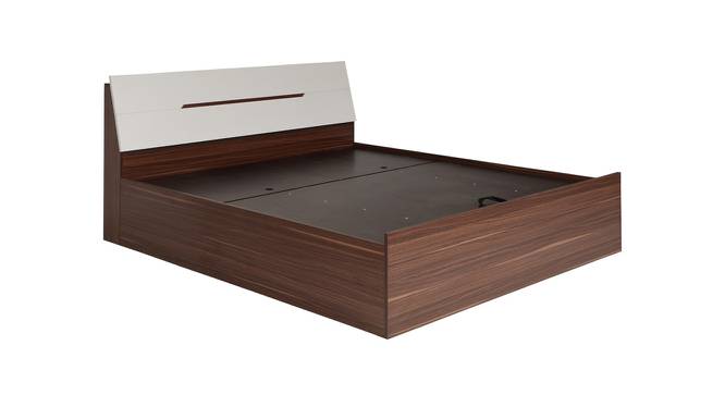 Pristina King Bed With Hydraulic Storage (Walnut Finish, King Bed Size) by Urban Ladder - Cross View Design 1 - 358441