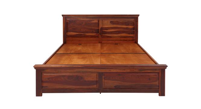 Sophia Queen Bed With Box Storage (Walnut Finish, Queen Bed Size) by Urban Ladder - Cross View Design 1 - 358444