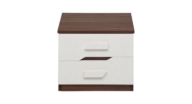 Pristina Bedside Table (Walnut) by Urban Ladder - Front View Design 1 - 358451
