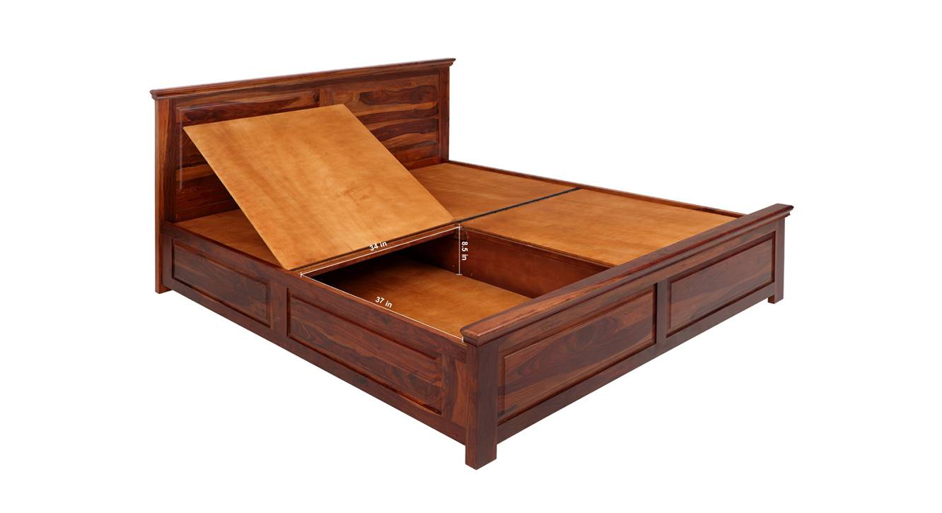 Sophia king bed with box storage 7