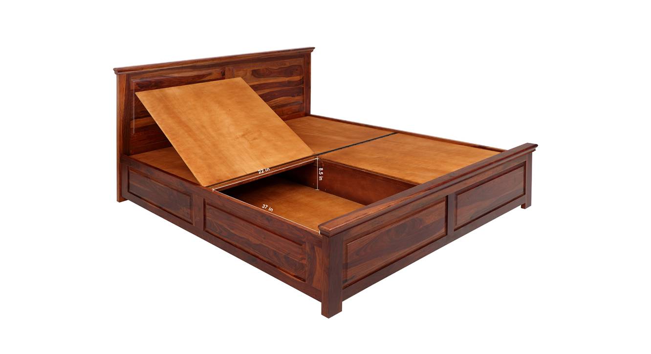 Sophia queen bed with box storage 7