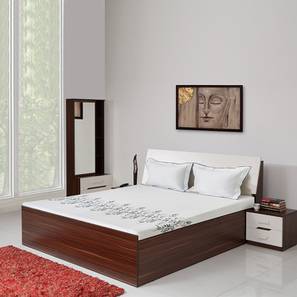 Hydraulic Storage Beds Design Pristina King Bed With Hydraulic Storage (Walnut Finish, King Bed Size)