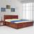 Diamond queen bed with hydraulic storage lp