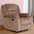 Houston fabric recliner sofa 1 seater light brown lp