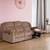 Houston fabric recliner sofa 3 seater light brown lp