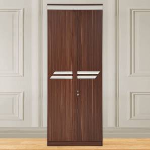 Storage In Dindigul Design Pristina Engineered Wood 2 Door Wardrobe in Walnut Finish