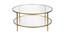 Grace Coffee Table - Gold (Gold, Powder Coating Finish) by Urban Ladder - Cross View Design 1 - 358663