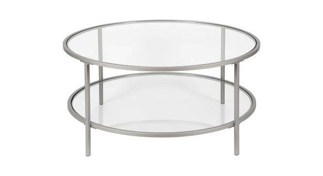Grace Coffee Table - Silver (Silver, Powder Coating Finish) by Urban Ladder - Cross View Design 1 - 358668