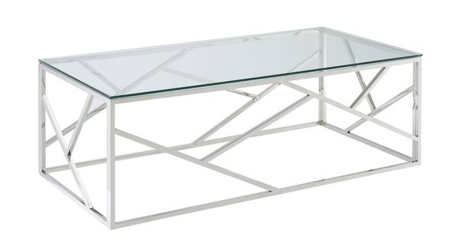 Moss Coffee Table - Silver (Silver, Powder Coating Finish) by Urban Ladder - Cross View Design 1 - 358711