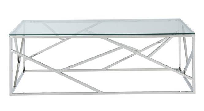 Moss Coffee Table - Silver (Silver, Powder Coating Finish) by Urban Ladder - Front View Design 1 - 358712