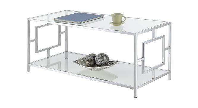 Ollie Coffee Table - Silver (Silver, Powder Coating Finish) by Urban Ladder - Cross View Design 1 - 358716