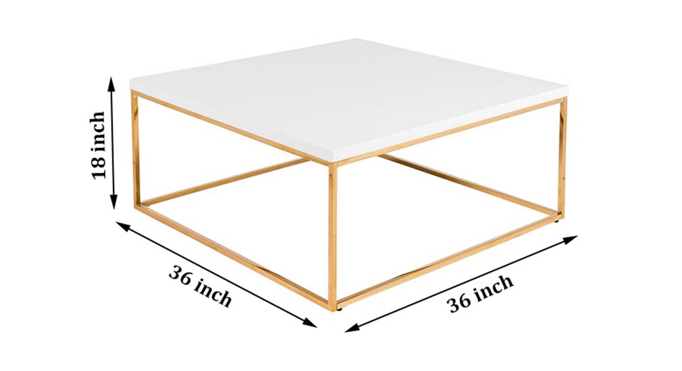Tarn coffee table gold square 6
