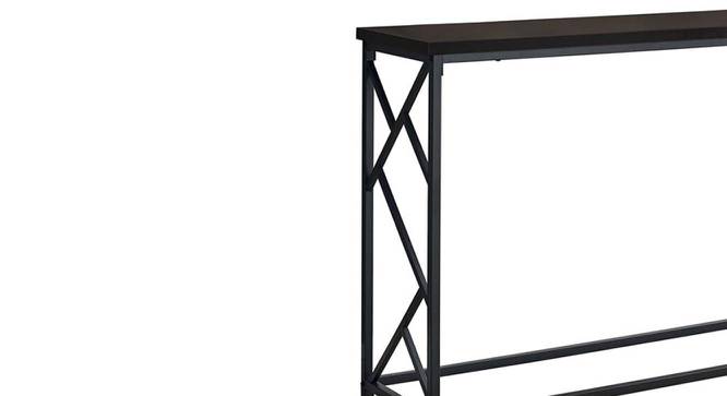 Correa Console Table - Black (Black, Powder Coating Finish) by Urban Ladder - Front View Design 1 - 358822