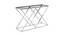Dalton Console Table - Silver (Silver, Powder Coating Finish) by Urban Ladder - Cross View Design 1 - 358827