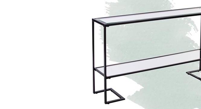 Dillard Console Table - Black (Black, Powder Coating Finish) by Urban Ladder - Front View Design 1 - 358833