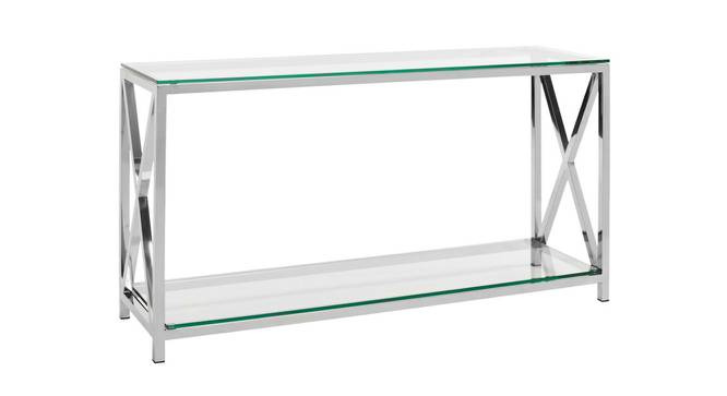 Ehrman Console Table - Silver (Silver, Powder Coating Finish) by Urban Ladder - Cross View Design 1 - 358843