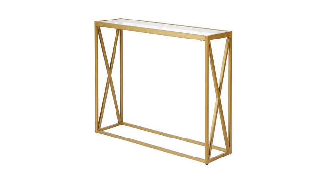 Greer Console Table - Gold (Gold, Powder Coating Finish) by Urban Ladder - Cross View Design 1 - 358875