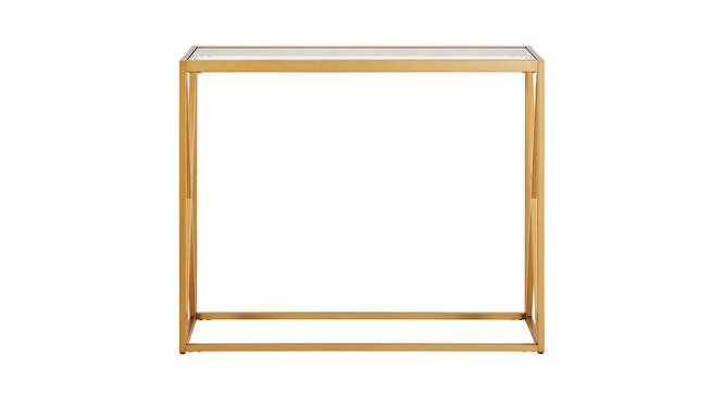 Greer Console Table - Gold (Gold, Powder Coating Finish) by Urban Ladder - Front View Design 1 - 358876