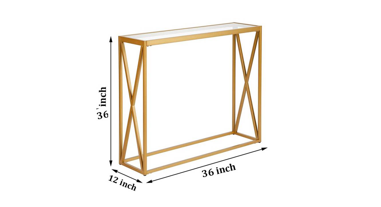 Greer console table gold 6
